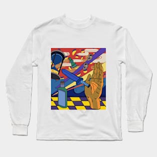 trippy space Long Sleeve T-Shirt